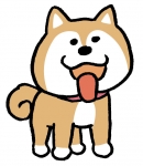 秋田犬のイラスト