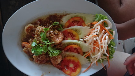 Fried shrimp with garlic (Kung Tod Kratiem