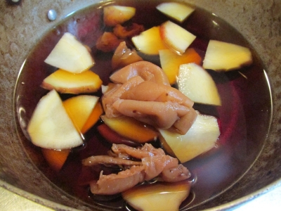 生姜と梅入り煮汁１