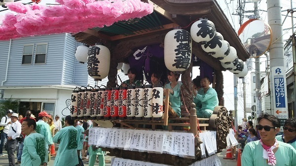 五所神社の祭り山車