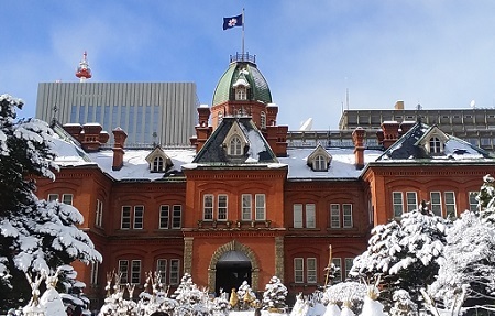 2018雪の赤レンガ庁舎